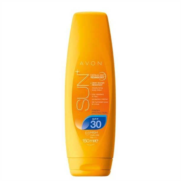 Avon Osvěžující voděodolné hydratační opalovací tělové mléko SPF 30, 179 Kč, koupíte na www.avon.cz