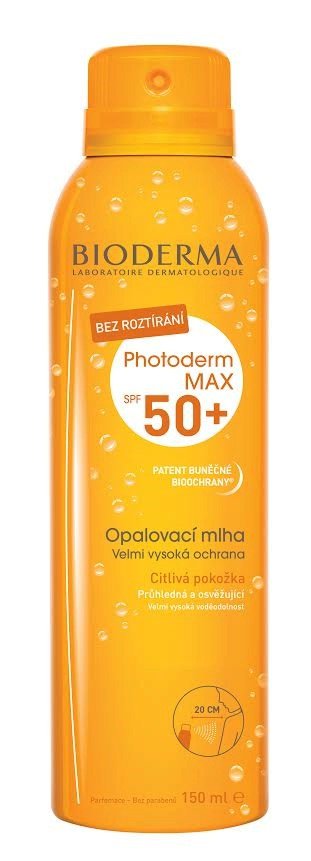 Bioderma Photoderm SPF 50 opalovací mlha, 499 Kč (150ml), koupíte v síti lékáren