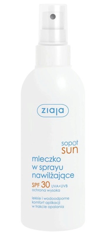 Ziaja Sun hydratační mléko na opalování SPF 30, 179 Kč (170ml), koupíte na www.ruzova10.cz