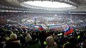 Na stadion Lužniky se jich udajně vešlo 130 tisíc Na stadion Lužniky se jich udajně vešlo 130 tisíc