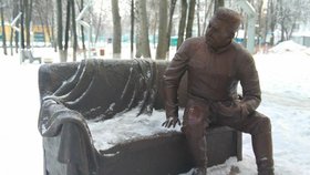 Nová Stalinova socha v Naberežnych Čelnach.
