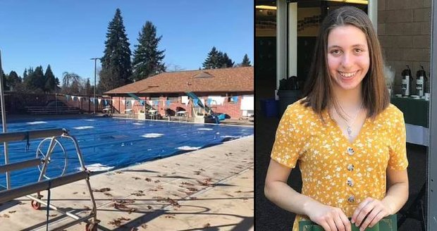 Nabila Maazouzová zemřela pod plachtou bazénu v americkém Oregonu.