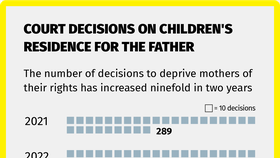 Počet případů, kdy otec dostal dítě do opatrovnictví, se zvýšil s válkou na desetinásobek.