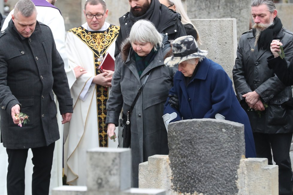 Pohřeb Nadi Urbánkové - sestra Drahoslava