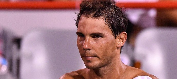 Zklamaný Rafael Nadal