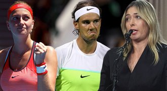 Nadal se tvrdě opřel do Šarapovové, své si řekla i Kvitová