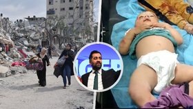 Švagr skotského politika odmítl opustit nemocnici Gaze: Na videu pomáhá zakrvácenému miminku.
