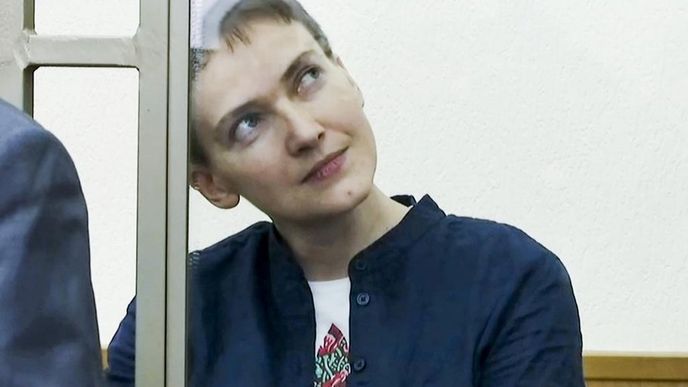 Nadija Savčenková u ruského soudu