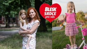 Martinka (4) se pere s nádory v hlavě: Maminko, chtěla bych vlásky, jako máš ty!