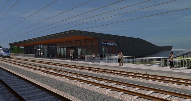 Takto má vypadat po modernizaci nádraží v brněnském Králově Poli.