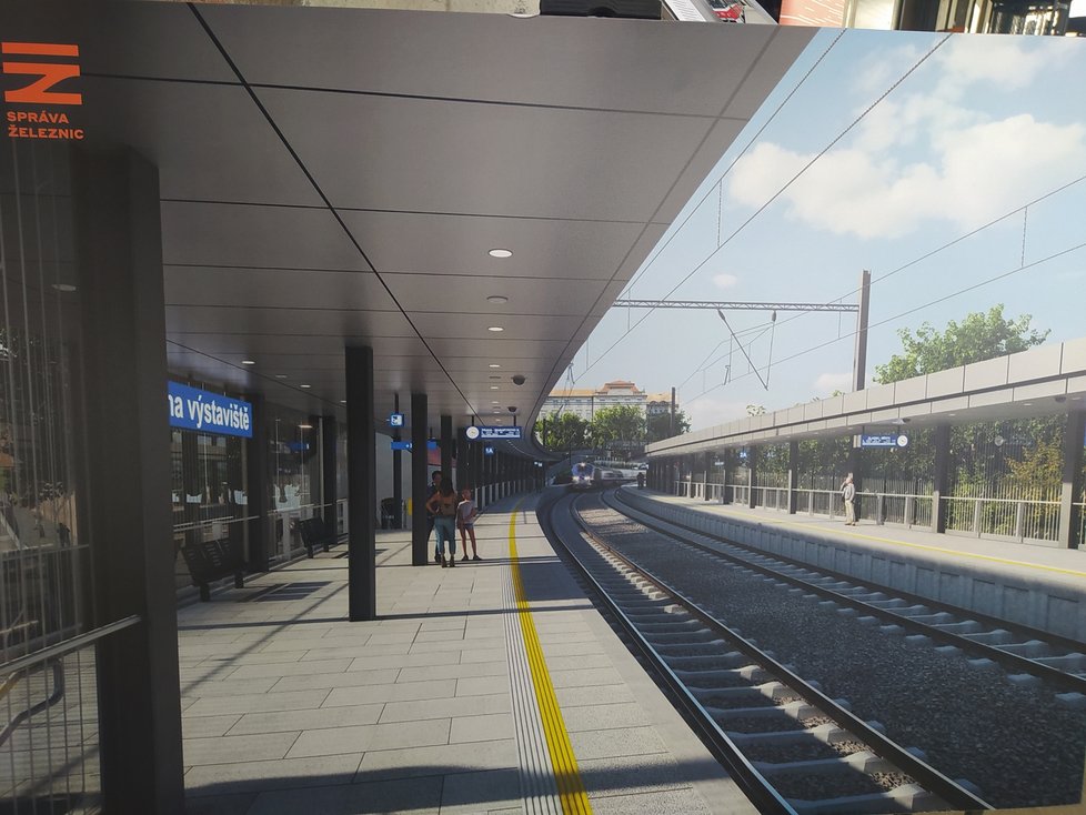 Stav nádraží Praha-Bubny v lednu 2022 před modernizací železničního spojení hlavního města s letištěm Václava Havla. (12. leden 2023)