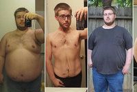 Neuvěřitelná proměna muže (30), který se zabíjel jídlem: Zhubl 70 kg a změnil se k nepoznání!