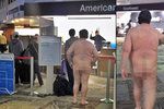 Muž přišel na letiště v Nashvillu úplně nahý. Asi plánoval cestovat "na lehko"...