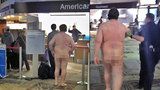Chtěl cestovat na lehko? Muž přišel na letiště úplně nahý!