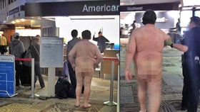 Muž přišel na letiště v Nashvillu úplně nahý. Asi plánoval cestovat "na lehko"...