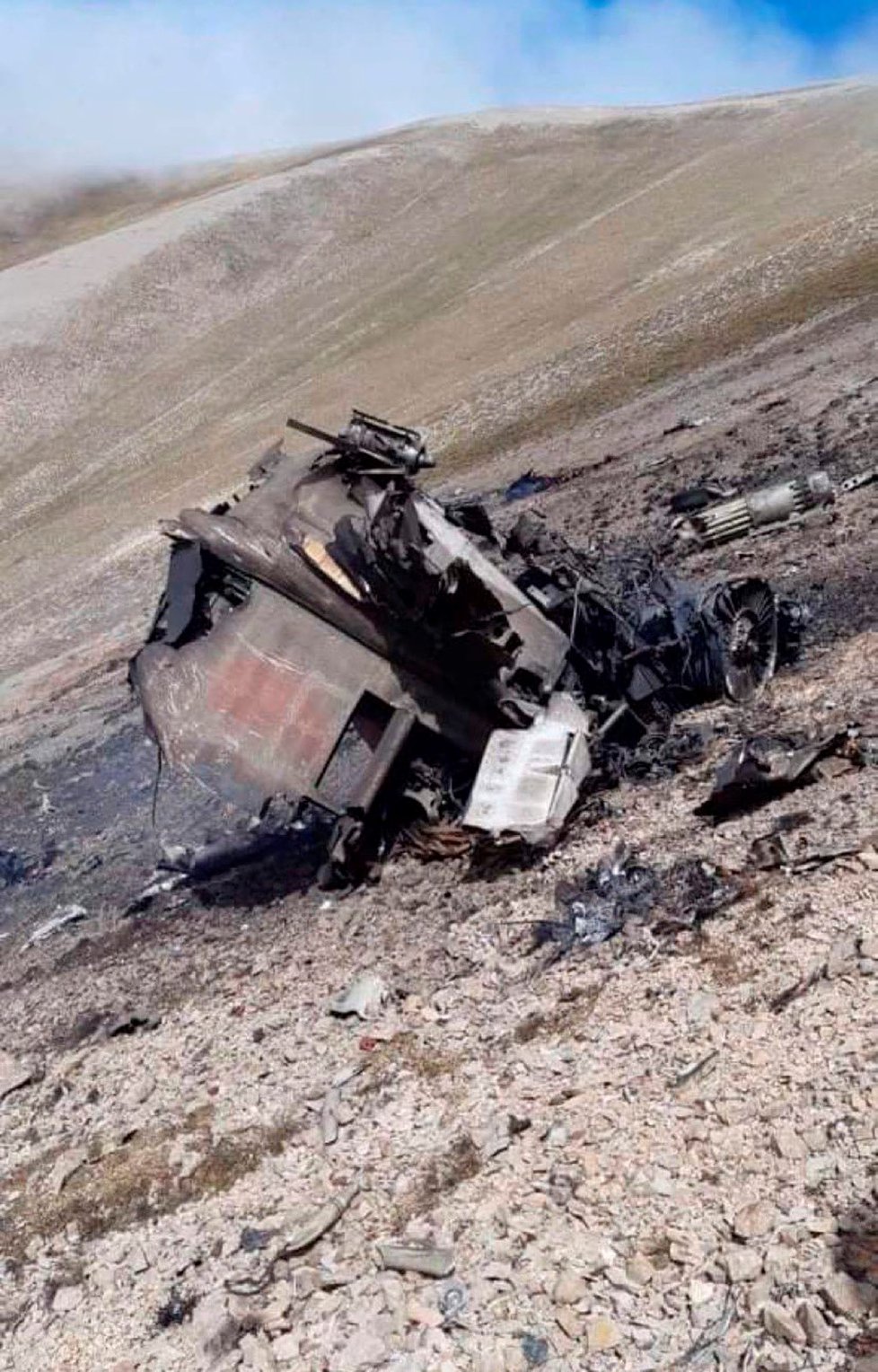 Sestřelené arménské letadlo