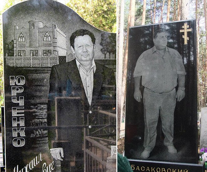 Zámožní ruští gangsteři se po smrti dočkali pompézních náhrobků.