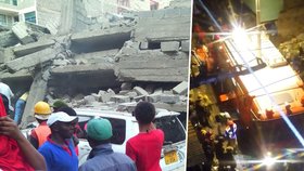 Nairobi ochromily záplavy. Spadla šestipatrová budova.