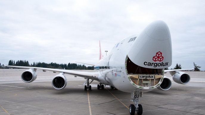 Nákladní Boeing 747 aerolinek Cargolux