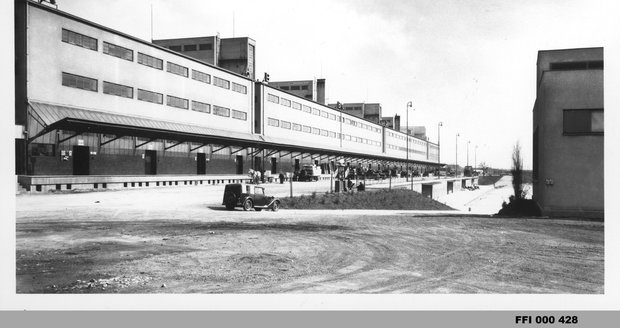 Nákladové nádraží Žižkov v roce 1937