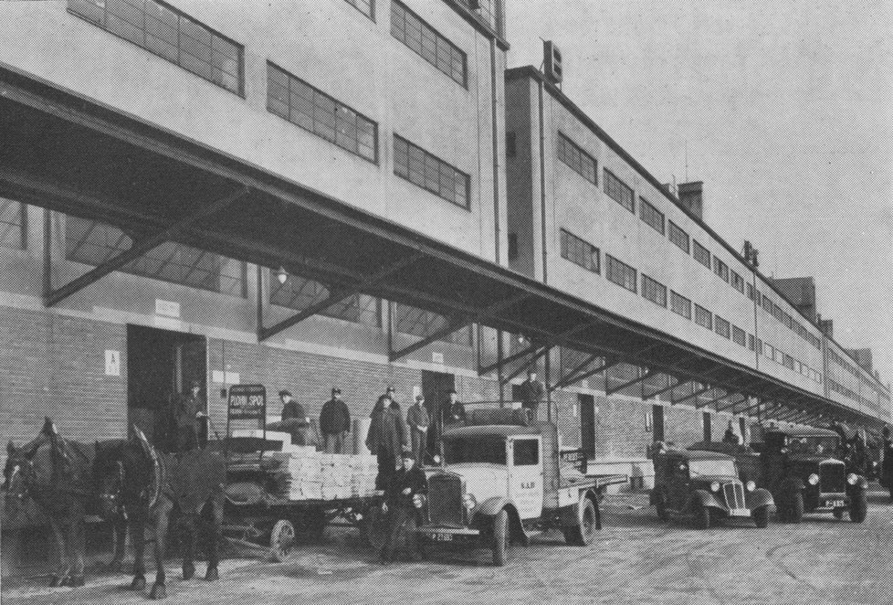 Nákladové nádraží Žižkov v roce 1936