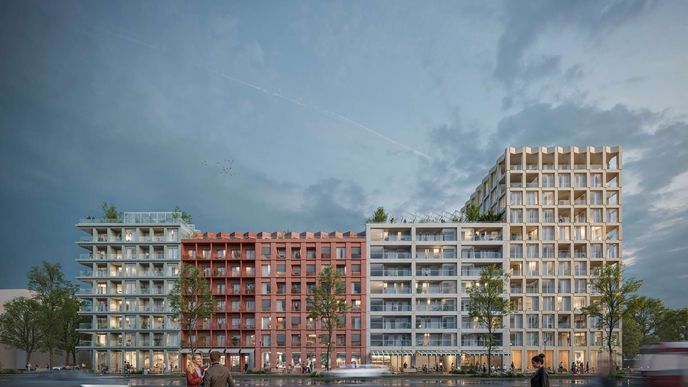 Domy na Nákladovém nádraží Žižkov podle architektonického studia edit Domy na Nákladovém nádraží Žižkov podle architektonického studia edit