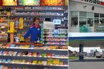 Lidé řeší nedělní nákupy na čerpacích stanicích (ilutrační foto)