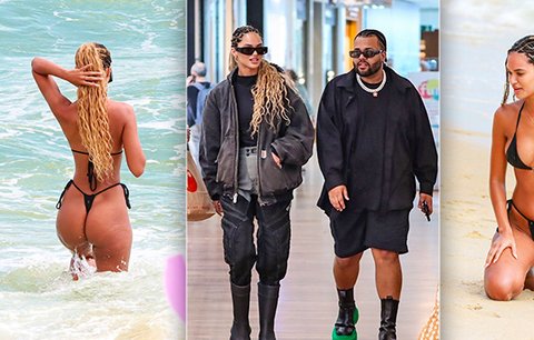 Sexy ex rappera Westa řádí na pláži! Mini bikiny jí sotva zakryly rozkrok