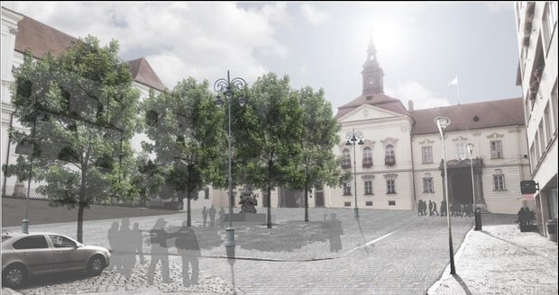 Tak bude vypadat Dominikánské náměstí před brněnským magistrátem po přestavbě.