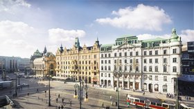 Palác na rohu Královodvorské ulice a náměstí Republiky se dočká kompletní rekonstrukce. Developer ho opraví za více než miliardu