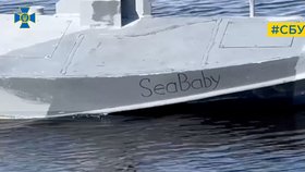 Námořní dron Sea Baby tajné služby SBU