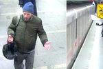 Policisté pátrají po muži, který v metru vyhrožoval smrtí cestujícímu. Po vystoupení ve stanici I. P. Pavlova se pak na něj vrhl a motoristickou helmou mu způsobil krvácivou ránu v obličeji. (8. prosinec 2022)