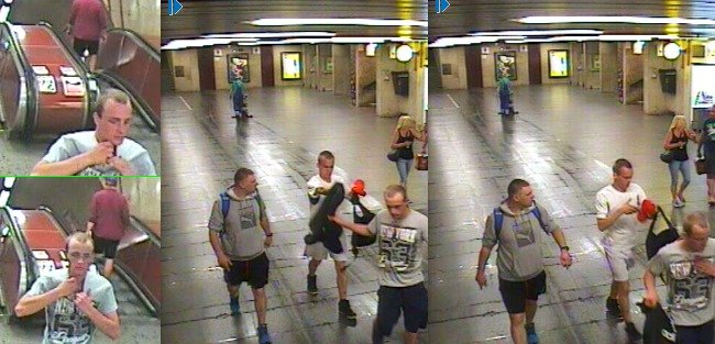 Pražská policie pátrá po těchto mladících, brutálně zbili na nástupišti v metru cizího muže.