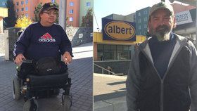 Neuvěřitelný zkrat předvedl pracovník ochranky Albertu, když šel do práce. Bezdůvodně shazoval beznohého invalidu z vozíku a napadl i jeho kamaráda.
