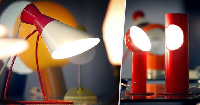 Designové lampy z ČSSR - NAPAKO