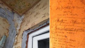 Při rekonstrukci domu pár objevil nápisy z druhé světové války