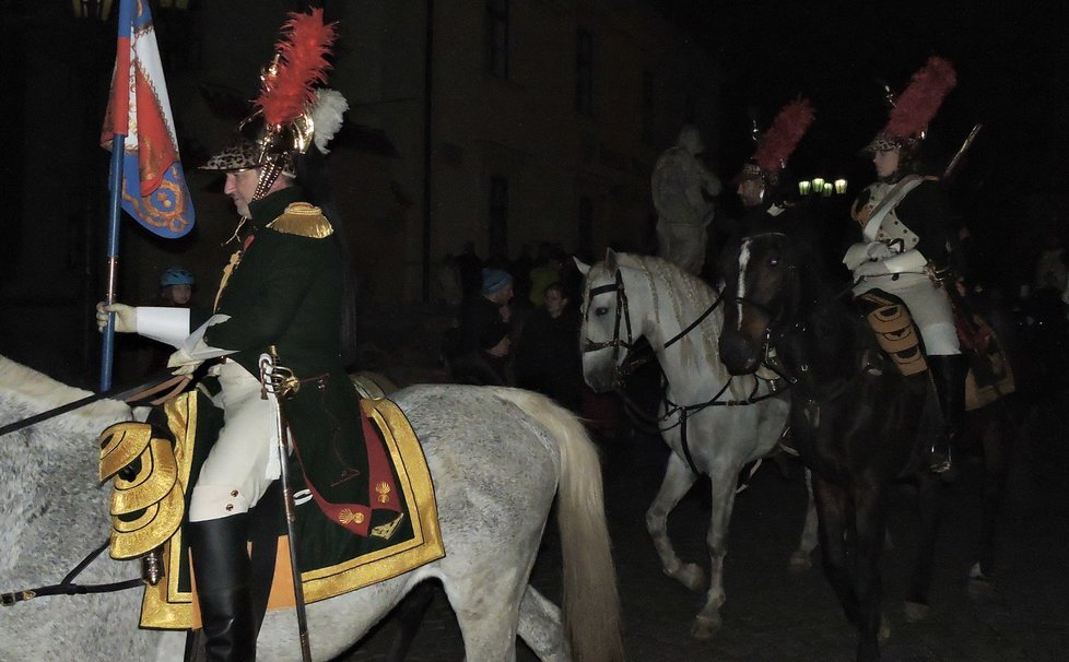 Brno si v sobotu připomenulo příjezd císaře Napoleona Bonaparte do města.