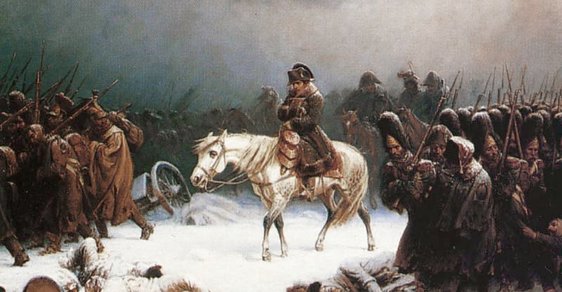 Mír byl podepsán jen pár let před Napoleonovým ruským debaklem (na obrázku)