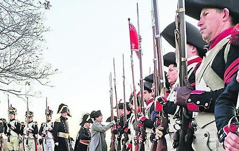 Americký herec Mark Schneider (50) jako Napoleon.