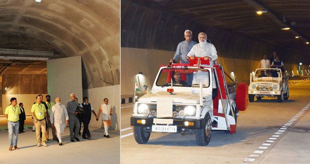 V Kašmíru to vře, indický premiér tam přesto slavnostně otevřel tunel