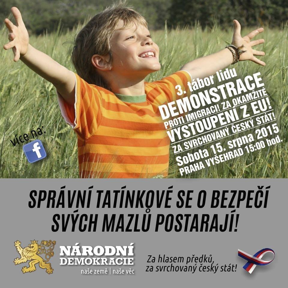 Kontroverzní plakáty Národní demokracie rozdělují společnost na sociálních sítích.