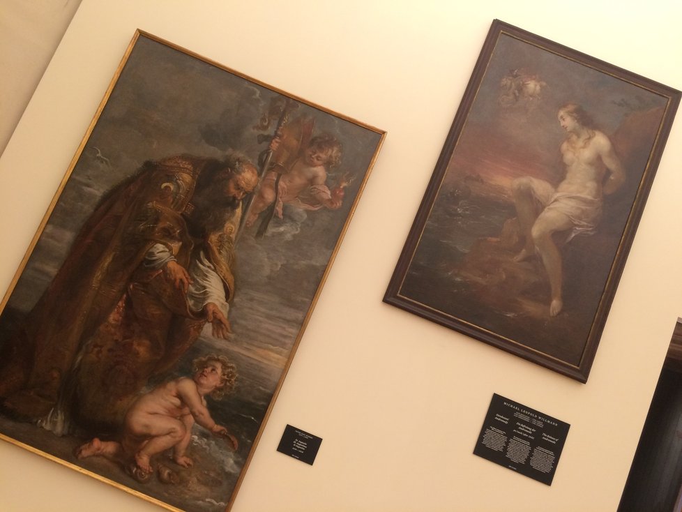 Barokní obrazárna v 1. patře funguje jako srdce celé výstavy.