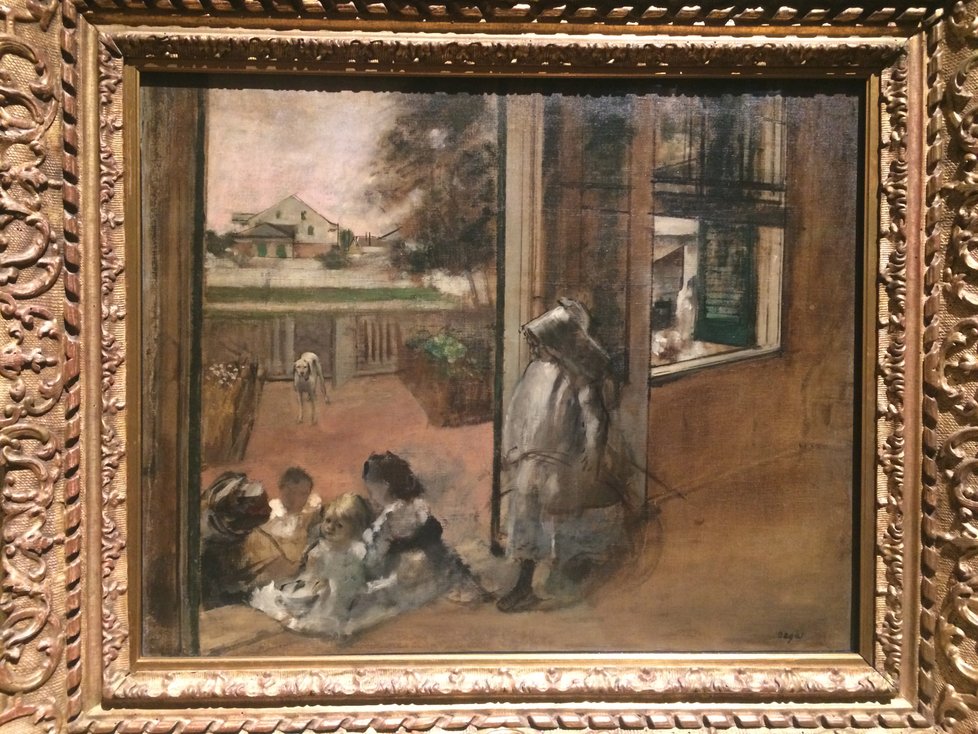 Ačkoliv sám sebe mezi impresionisty neřadil, je na výstavě k vidění i další mistr malířského náčiní - Edgar Degas.