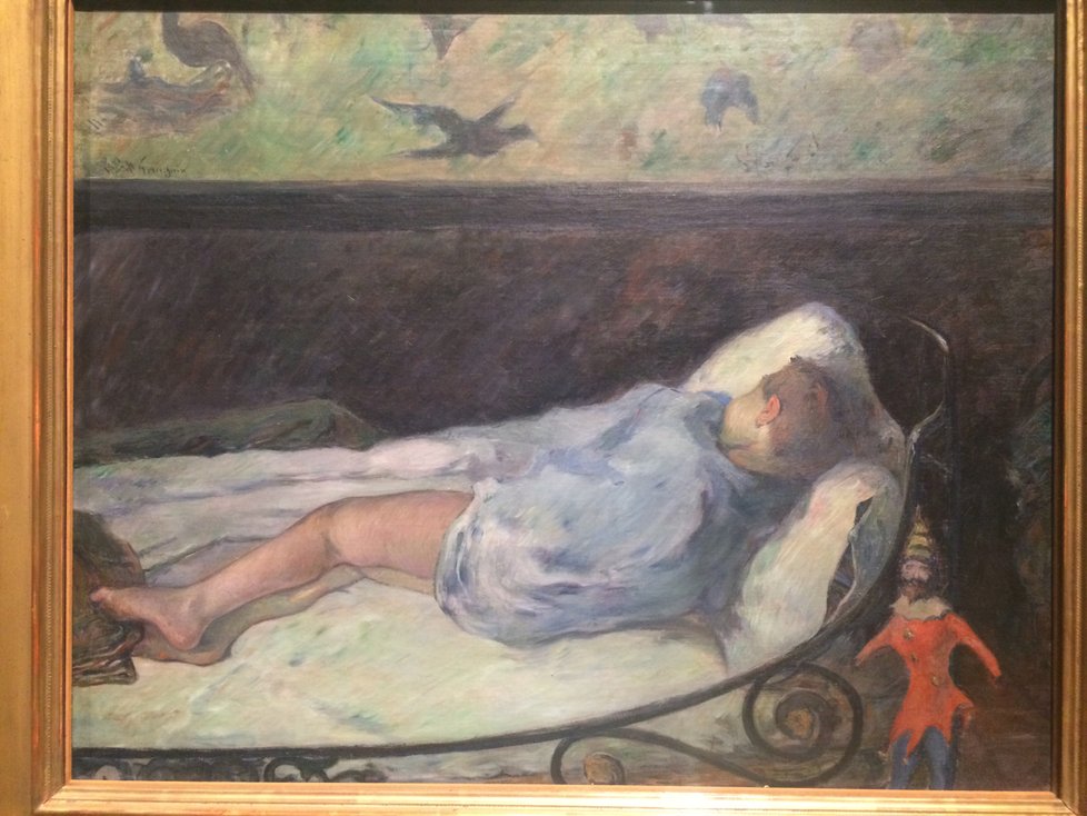 Obraz spící dívky, ve skutečnosti dcery Paula Gaugina, koupil Wilhelm Hansen přímo od Gauginovy vdovy.