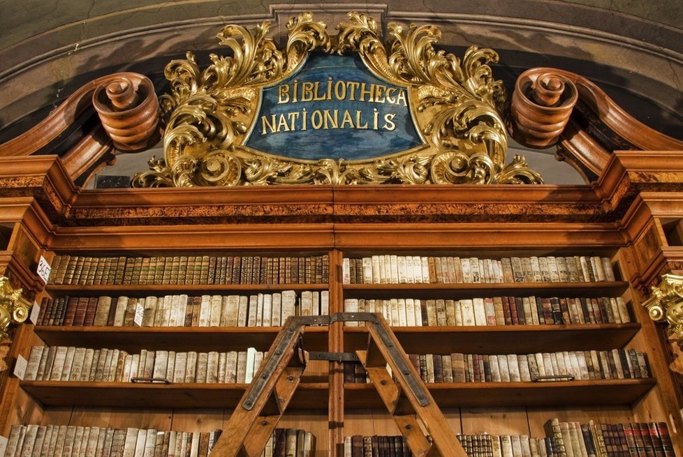Bibliotheca nationalis. Zde se nachází základ Národní knihovny.