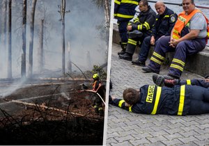 Masivní požár lesa v Českém Švýcarsku: Restaurace v Hřensku vaří pro statečné hasiče