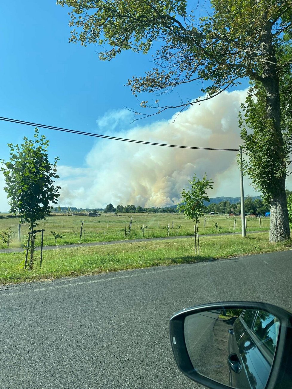 Rozsáhlý požár NP České Švýcarsko (25.07.2022)