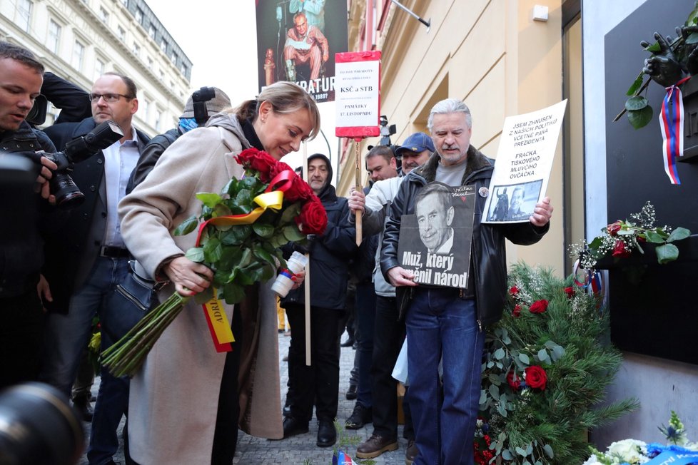 Pražská primátorka Adriana Krnáčová na Národní třídě