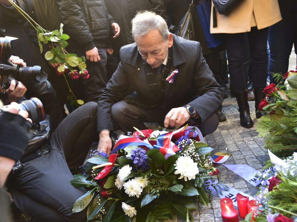 Jaroslav Kubera na Národní třídě 17. listopadu