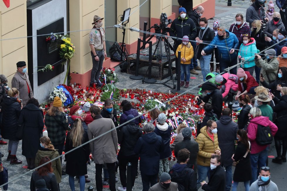 Pieta na Národní třídě (17. 11. 2020)